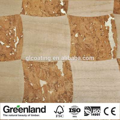 Best Quality Natural Parquet Cork Wood Veneer for Wallcovering