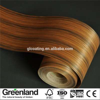 Wood veneer edge banding