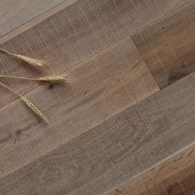 Smoke saw mark natural oil European oak engineered wood flooring