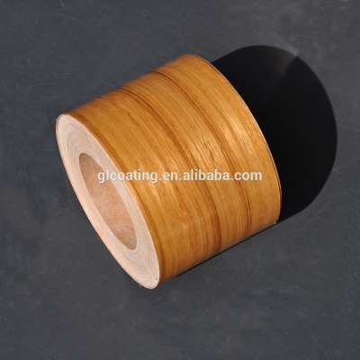 UV Varnished Natural Burma Teak Wrapping Wood Veneer for Door Frame